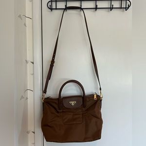 *MINT CONDITION* PRADA Nylon with Leather Trim Satchel